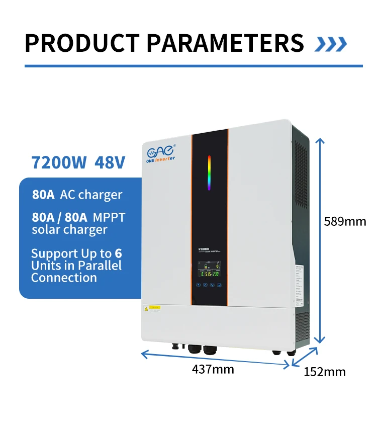 7.2kw Solar Inverter High Frequency off Grid Inverter Inversor 7.2kw Solar Inverter High Frequency off Grid Inverter Inversor